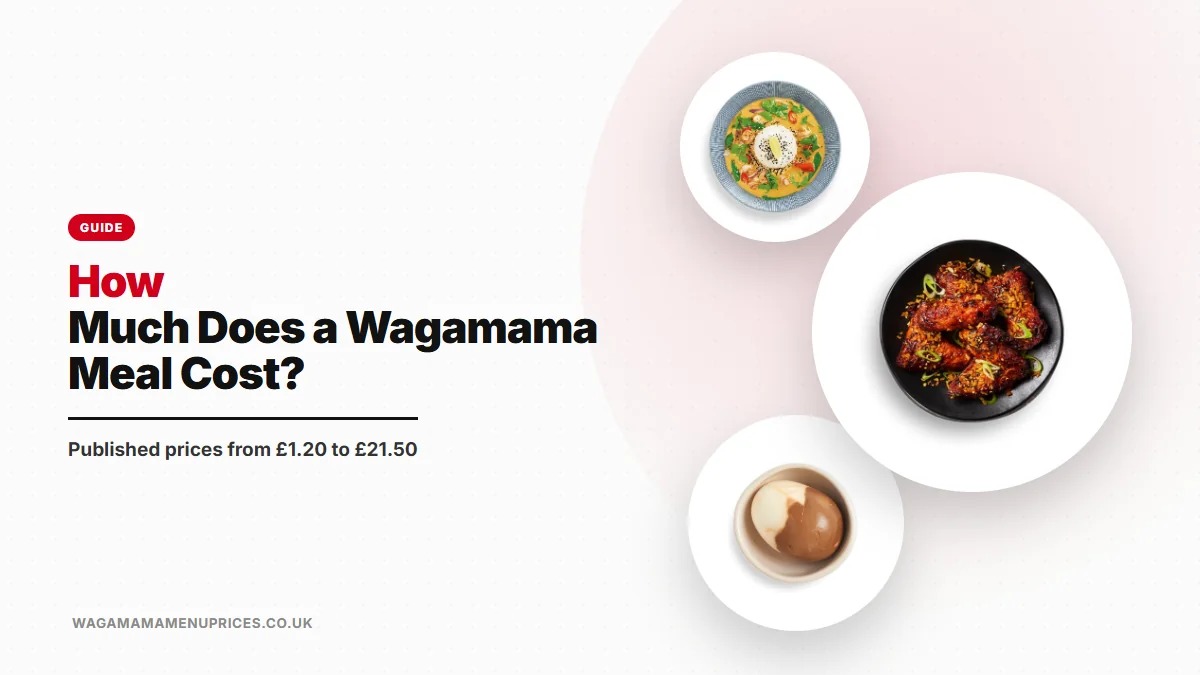 How Much Does a Wagamama Meal Cost? a guide on wagamamamenuprices.co.uk