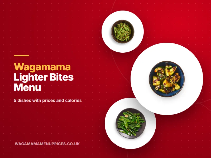 wagamama lighter bites menu