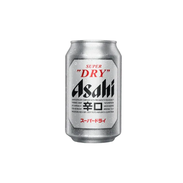Wagamama asahi 330ml, dry and crisp with a clean finish