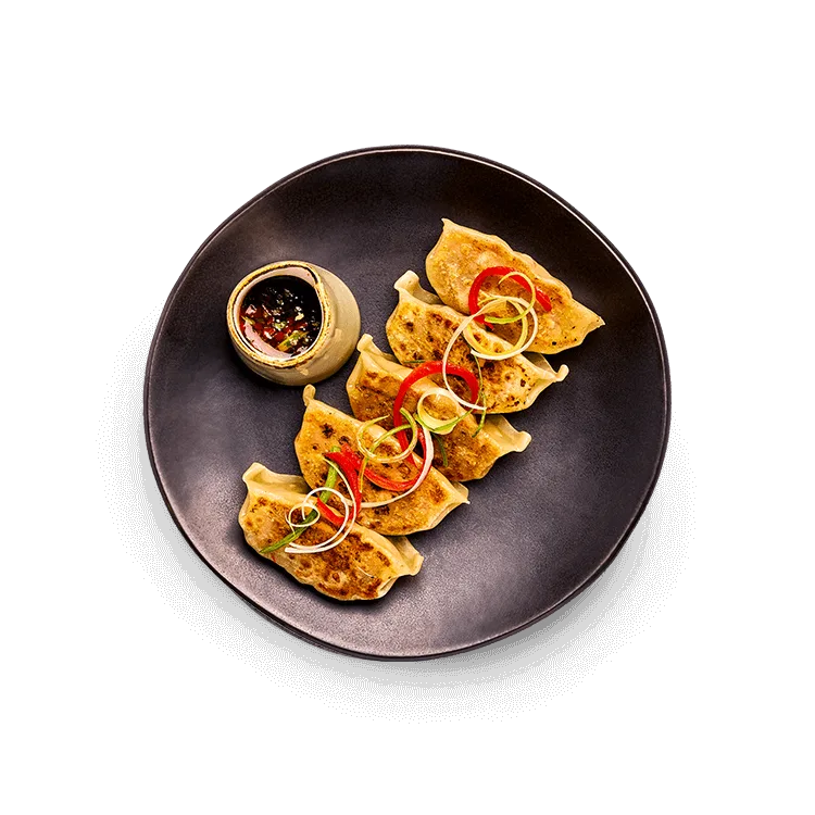Wagamama beef brisket + kimchee gyoza, steamed and zingy yuzu sauce