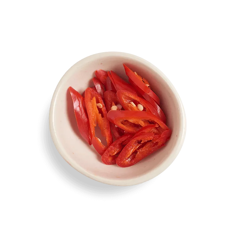 Wagamama chillies, add a little extra spice