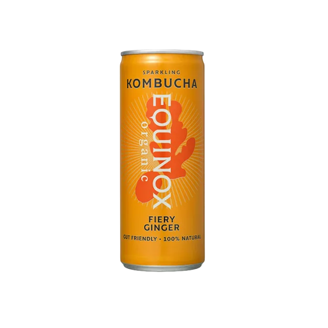 Wagamama ginger kombucha from the soft drinks menu