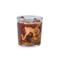 Wagamama iced latte - whole milk, sweeten with cane syrup