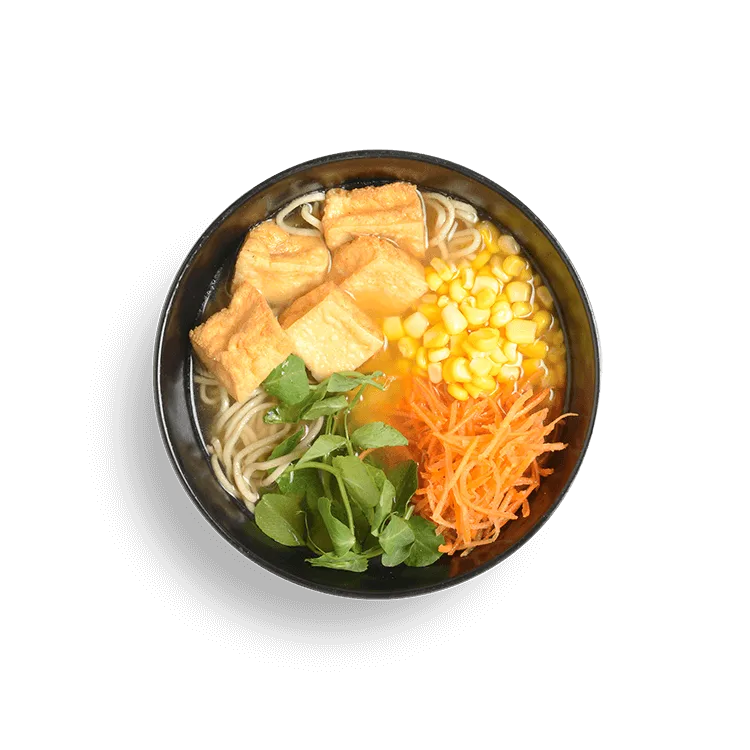 Wagamama kids yasai ramen, tofu, noodles and veggie broth