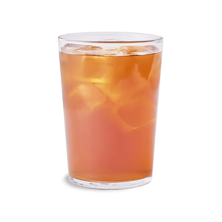 Wagamama peach iced tea from the soft drinks menu