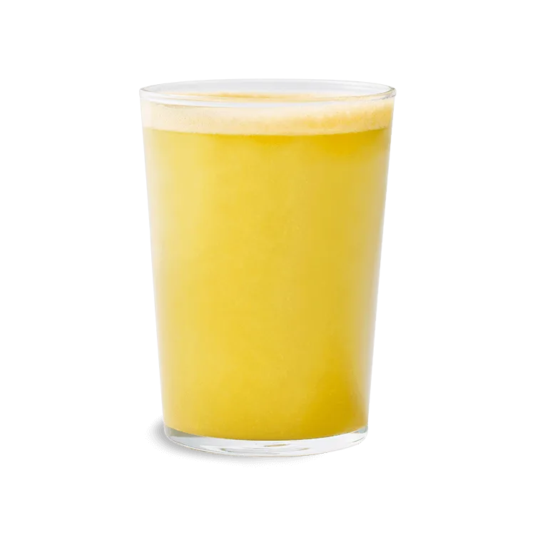 Wagamama tropical juice, mango, apple and orange juice