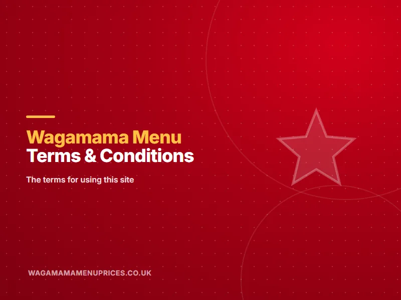 Terms & Conditions: the terms for using this site